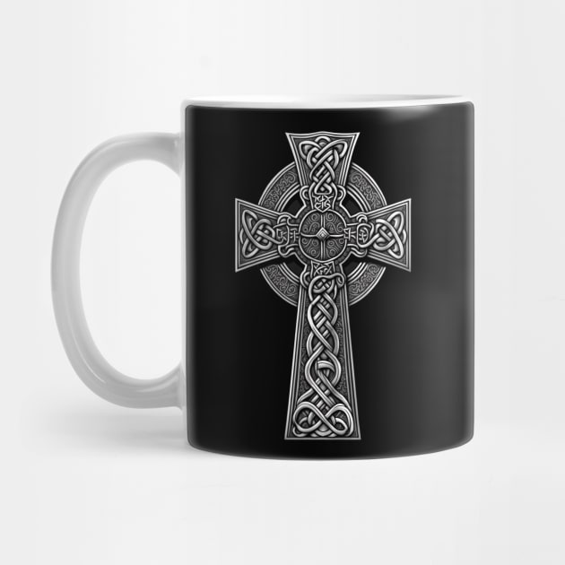 Irish Celtic Art Cross by AI Art Originals